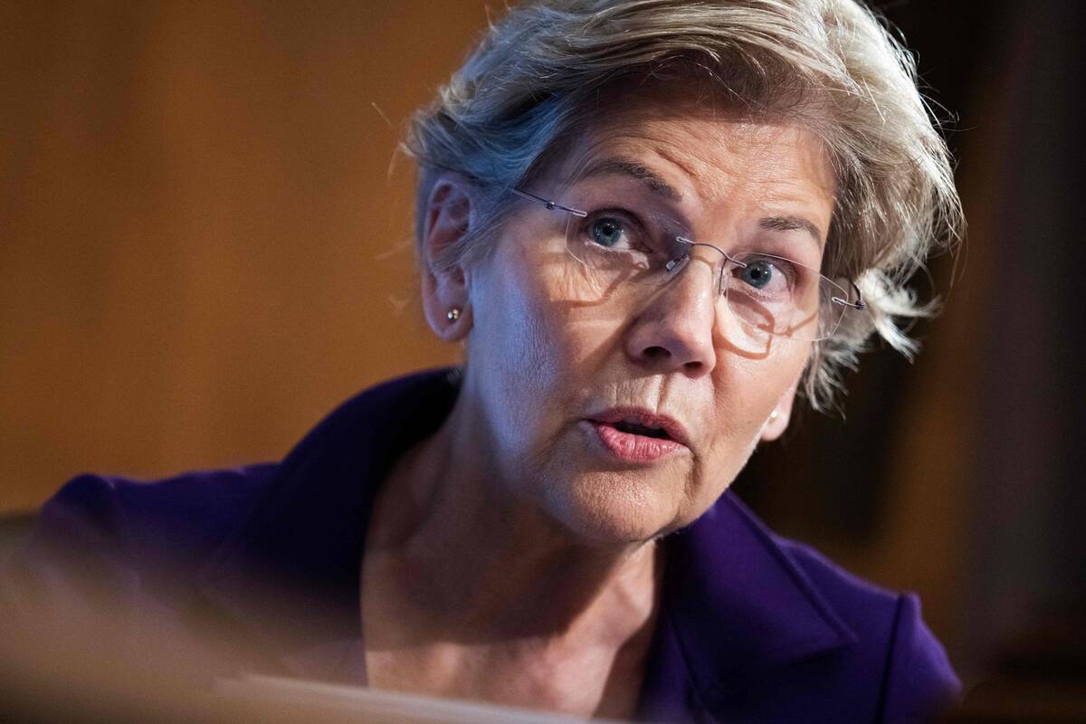 Sen. Elizabeth Warren (D-Mass.) is an outspoken critic of the tech giants. (Tom Williams/Pool/AFP/Getty Images)