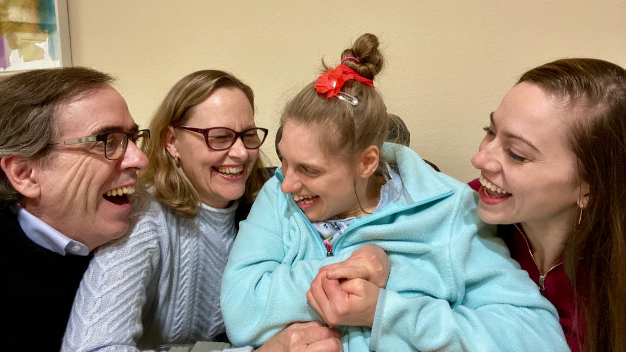 Ron, Dawn, Elissa and Madeline Charles in Sunnyvale, Calif., Dec. 29, 2022. (Ron Charles/The Washington Post)