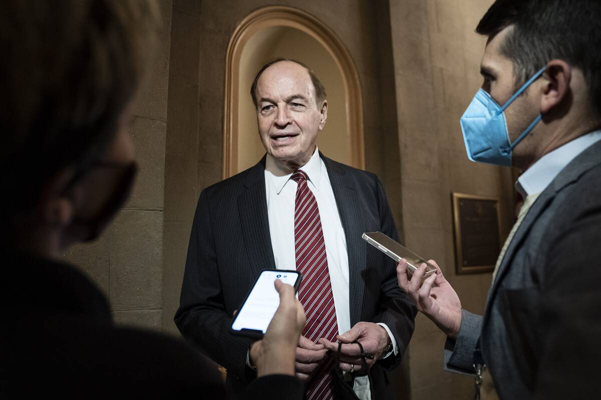 Sen. Richard C. Shelby (R-Ala.) speaks with reporters on Capitol Hill. (Jabin Botsford/The Washington Post)