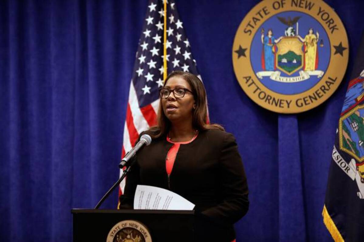 New York Attorney General Letitia James and state officials found the accounts after looking at online hacking communities. (Peter Foley/Bloomberg)