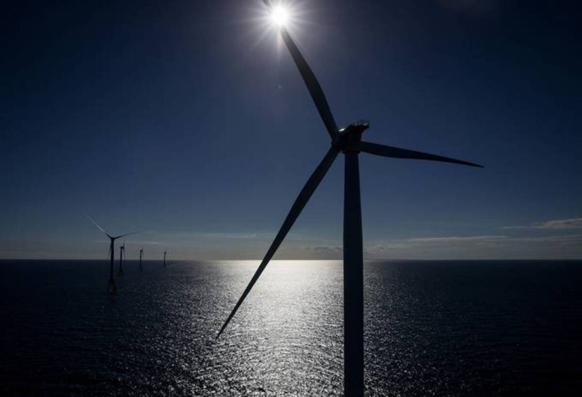 The GE-Alstom Block Island Wind Farm near Rhode Island. (Eric Thayer/Bloomberg News)