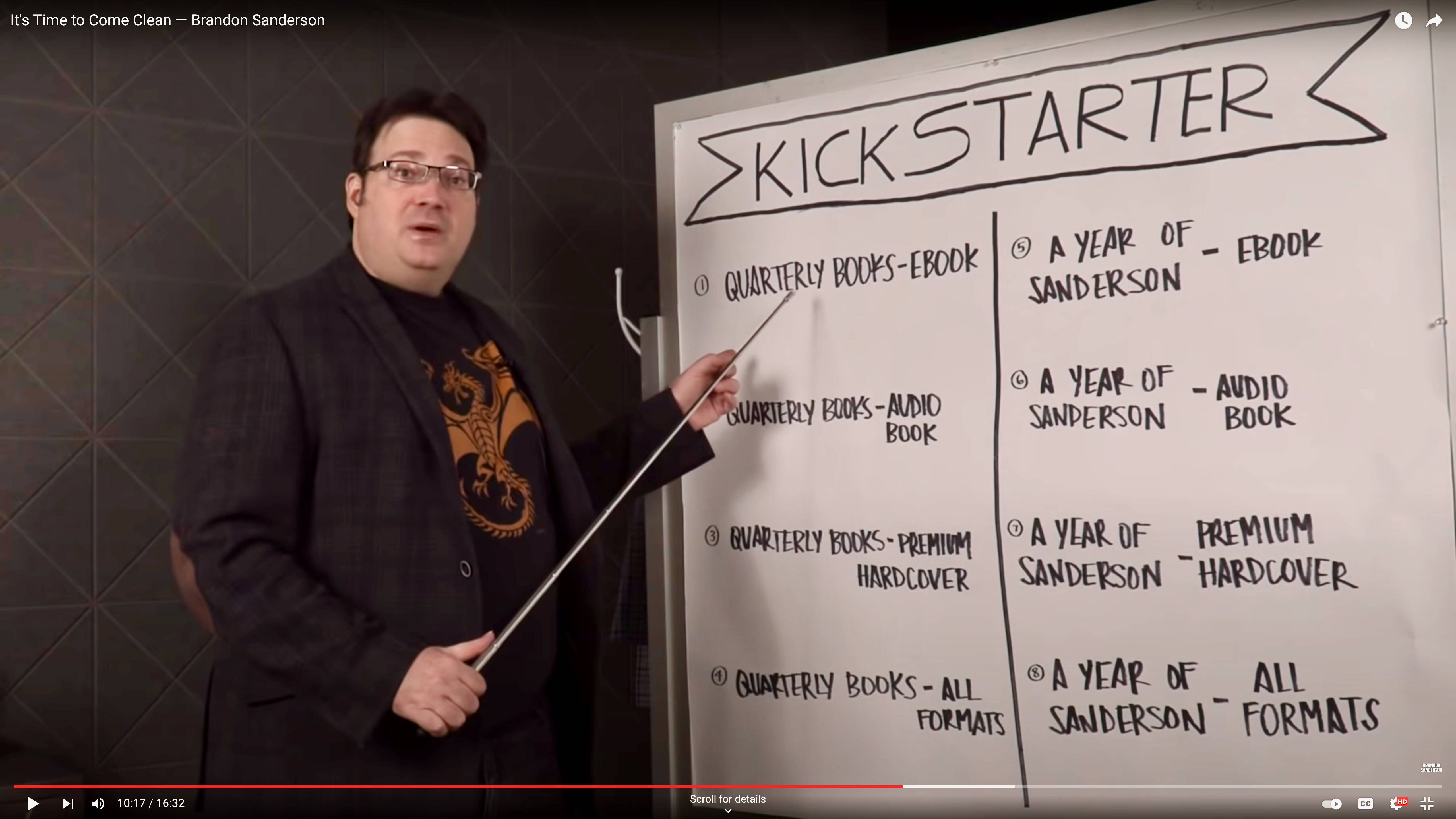 Brandon Sanderson launched 