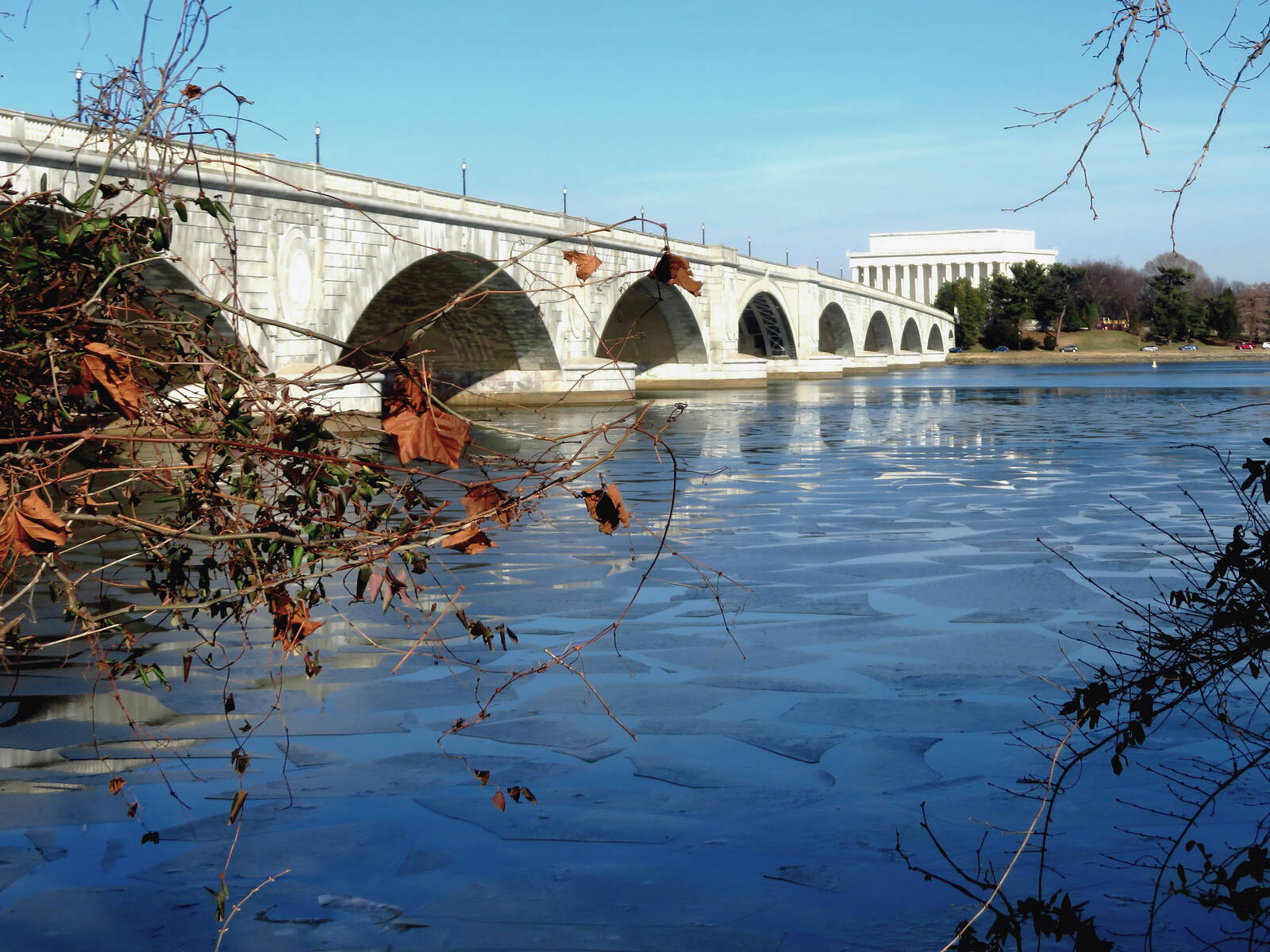 An ice-glazed Potomac River on Feb. 2. (Jeff Vincent/Flickr)