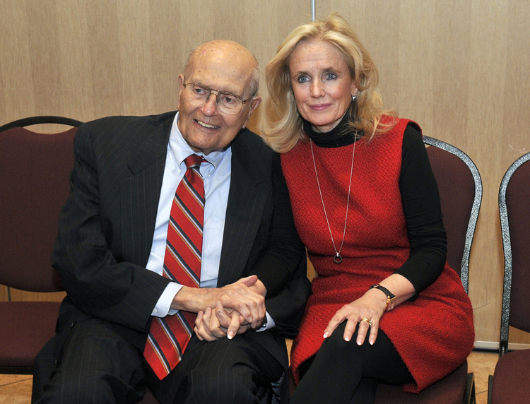 John and Debbie Dingell in Southgate, Mich. (AP Photo/Detroit News, Max Ortiz)</p>  