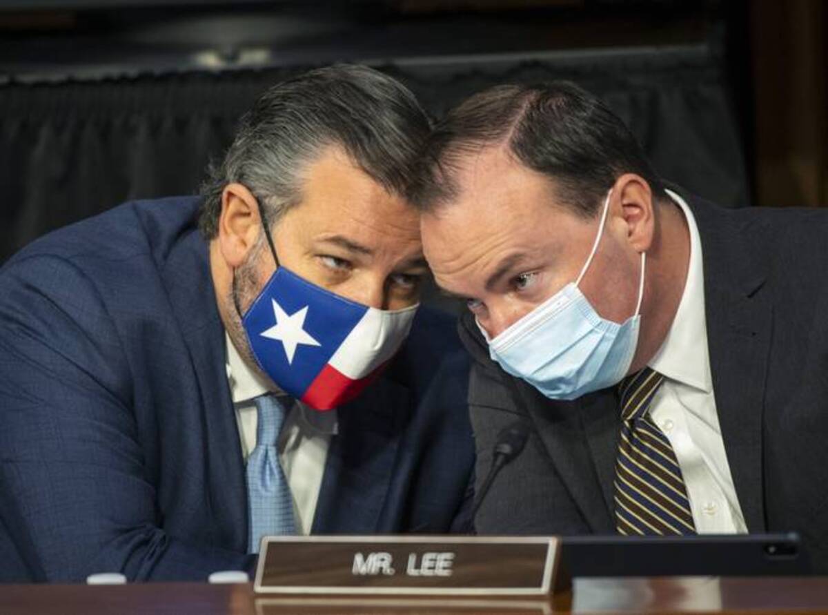 Republican Sens. Ted Cruz (Texas) and Mike Lee (Utah) led the charge to shut down the government over Biden's vaccine mandates. (Photo by Bill O'Leary/The Washington Post)