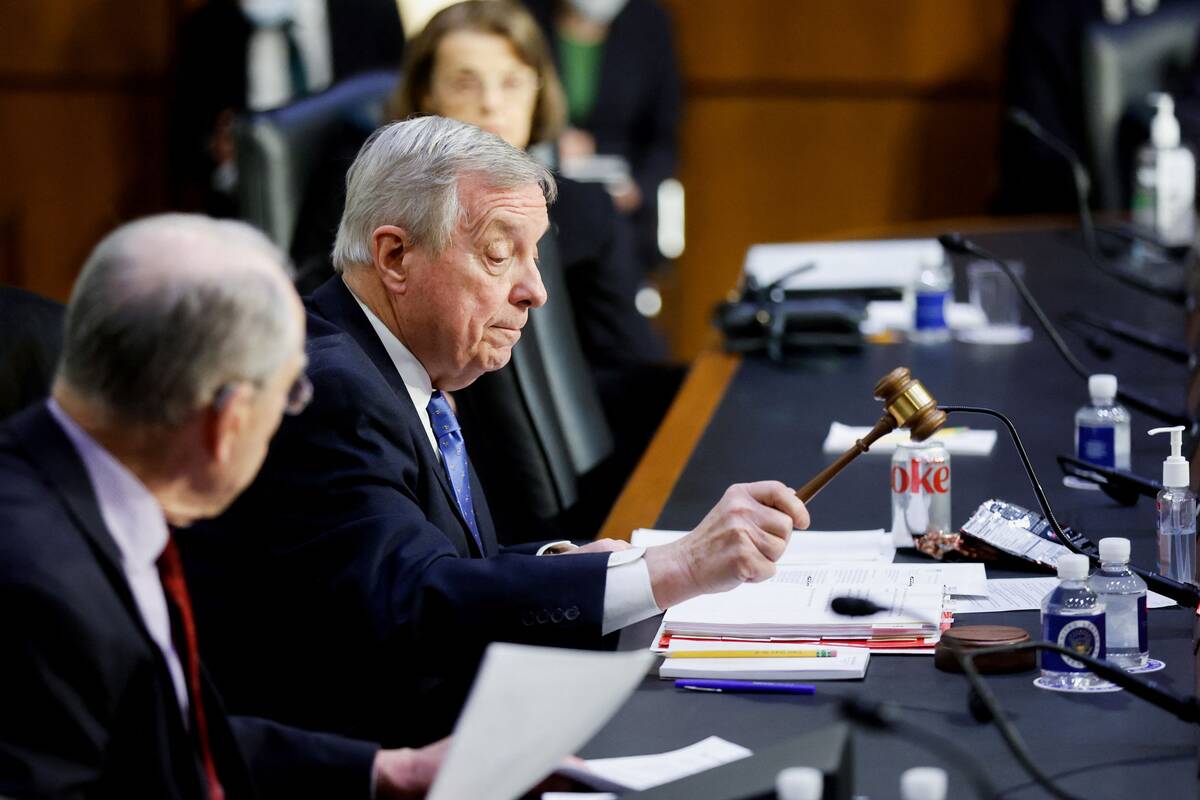 Sen. Richard J. Durbin (D-Ill.) leads the Judiciary Committee. (Jonathan Ernst/Reuters)