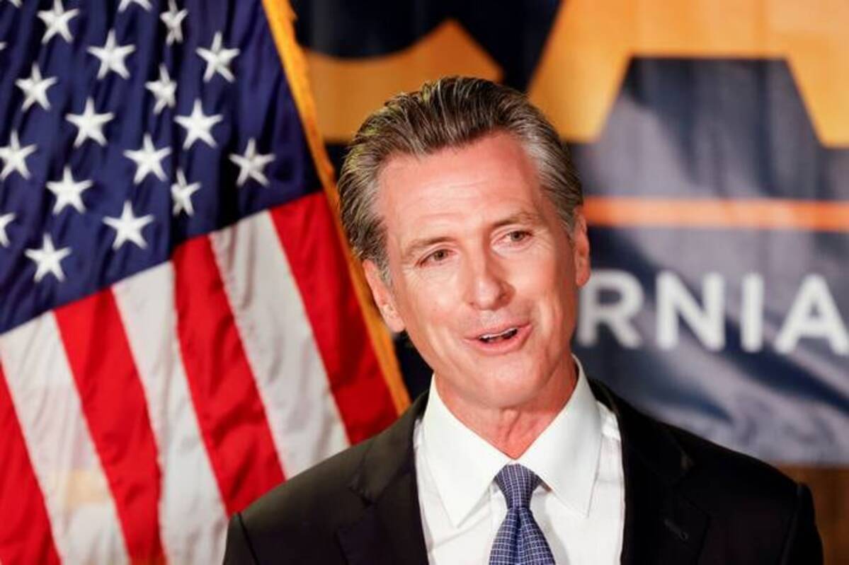 California Gov. Gavin Newsom handily won last night's recall by campaigning against Trumpism. (Fred Greaves/Reuters)