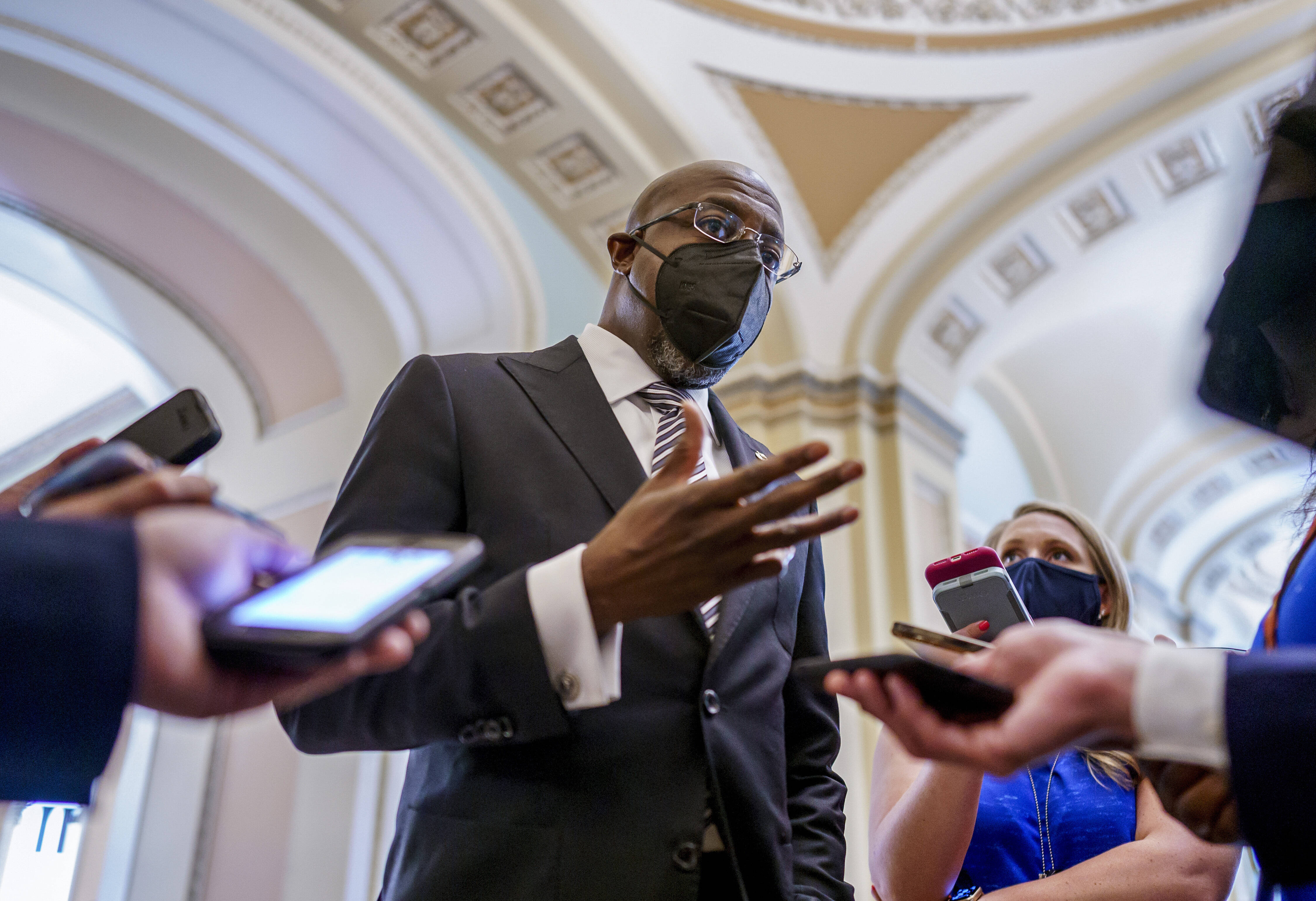 Sen. Raphael G. Warnock (D-Ga.) is particularly vulnerable. (AP Photo/J. Scott Applewhite)
