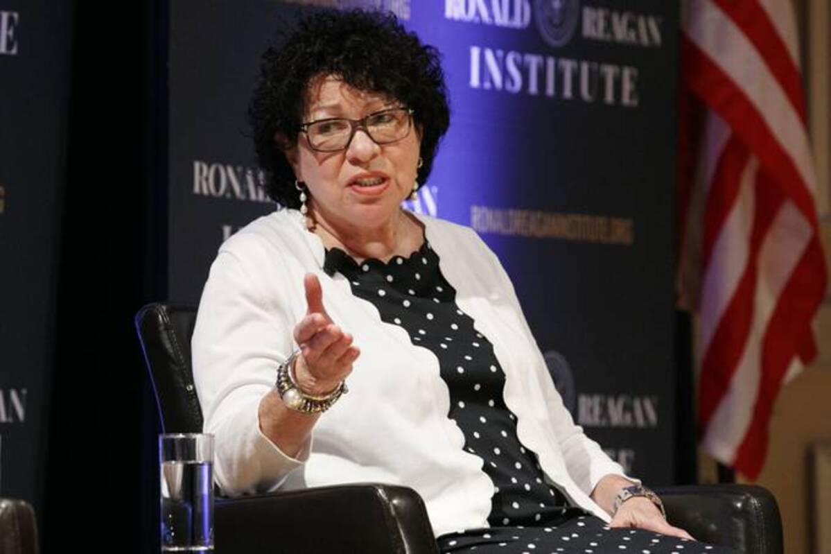 In this 2019 photo, Supreme Court Justice Sonia Sotomayor speaks during a panel discussion. (Jacquelyn Martin/AP)