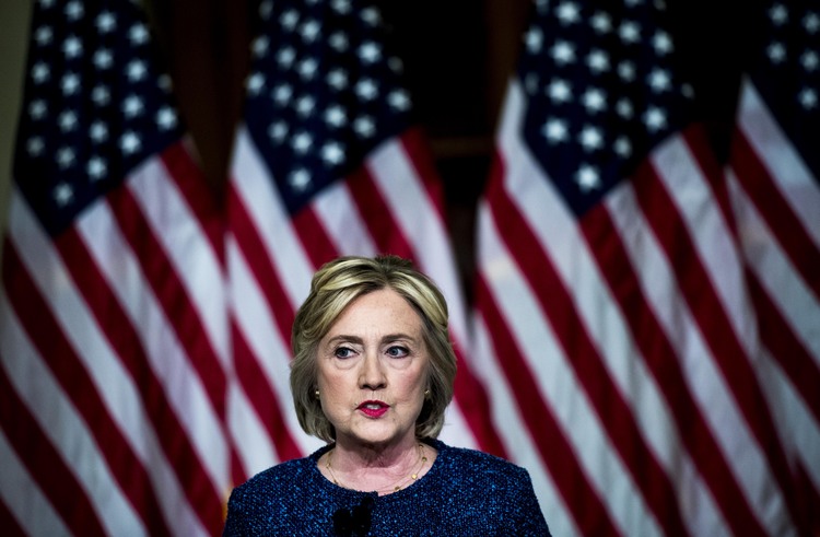 Hillary in Manhattan last Friday&nbsp;(Melina Mara/The Washington Post)</p>  