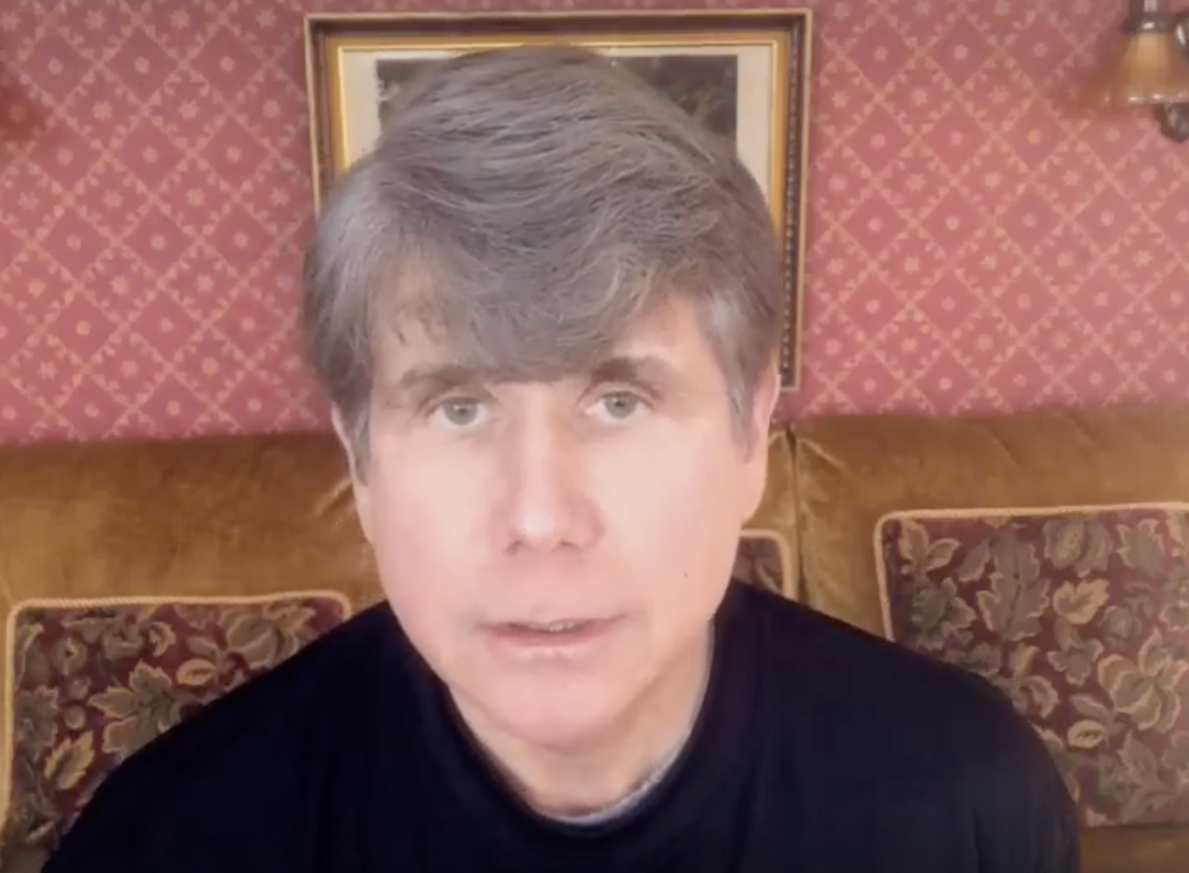 Former Illinois governor Rod Blagojevich recording a paid message about Rep. Marie Newman (D-Ill.). (Cameo)