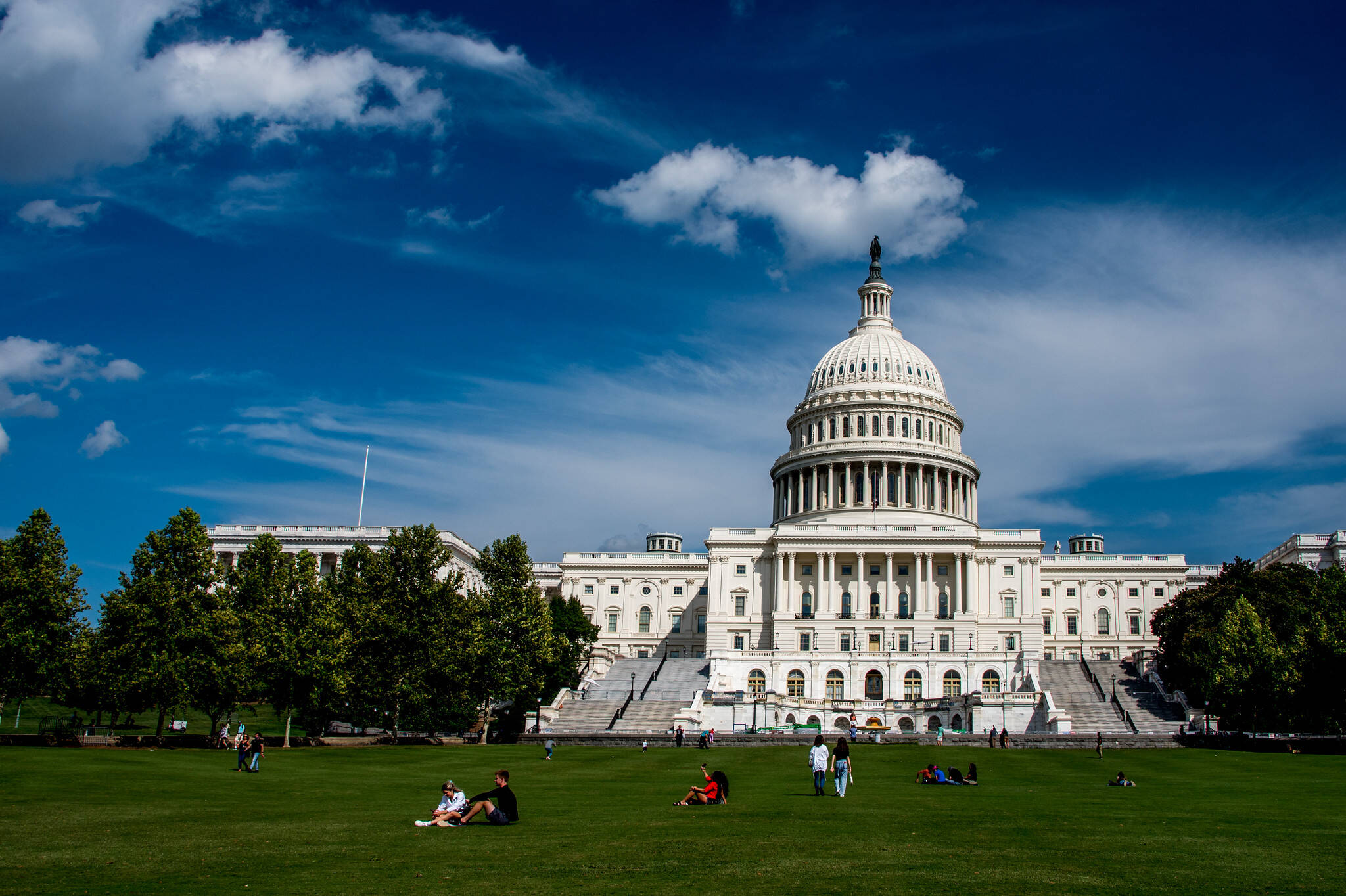 A picturesque sky over the U.S. Capitol building on Sept. 11, 2021.