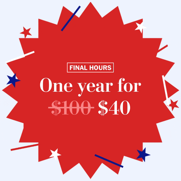 FINAL HOURS | One year for $40.