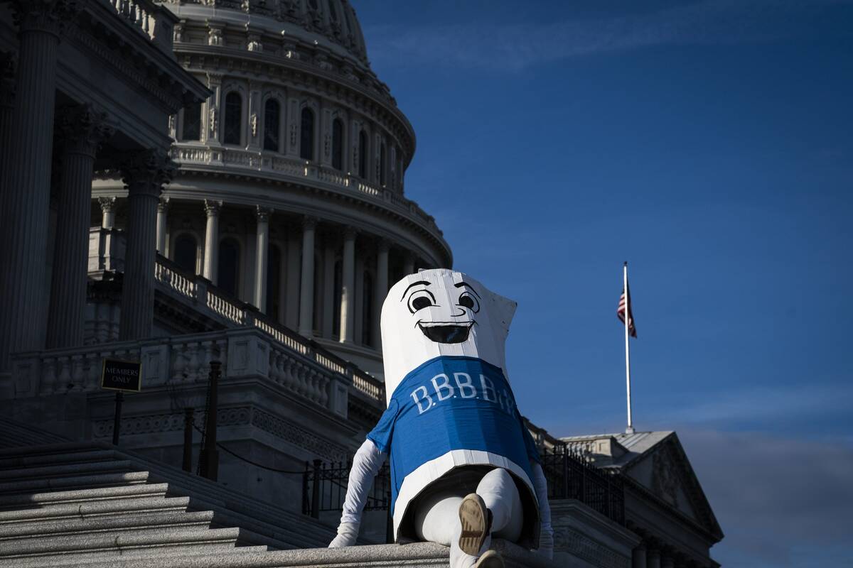 Care in Action's Build Back Better Bill rests on the steps of the House on Tuesday, Nov. 16, 2021. (Jabin Botsford/The Washington Post)