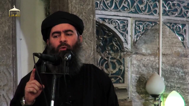 A propaganda video released in 2014 shows Abu Bakr al-Baghdadi. (AFP/Getty Images)  