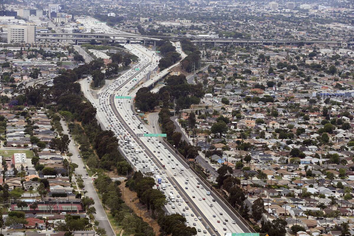 Interstate 405 near Los Angeles International Airport. (Reed Saxon/AP)
