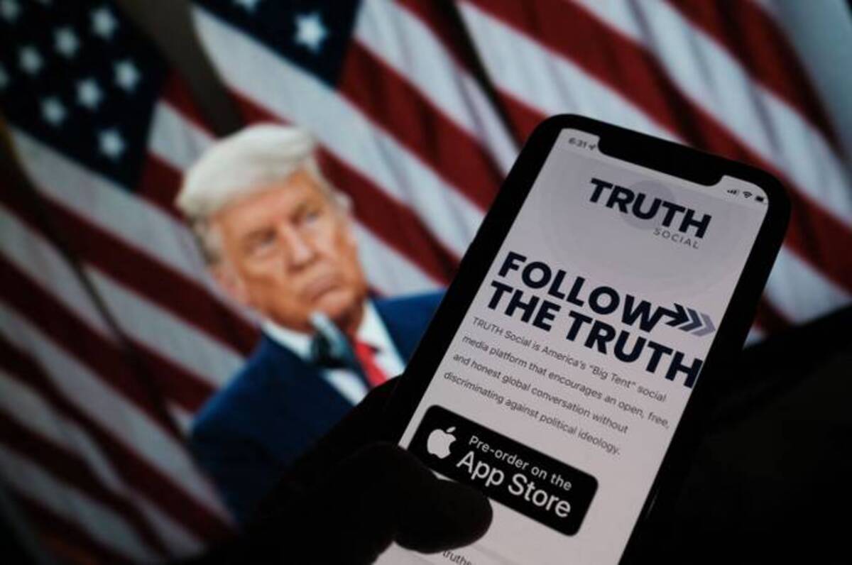 Former president Donald Trump announced plans on Oct. 20 to launch his own social networking platform called "TRUTH Social." (Chris Delmas/AFP via Getty Images)