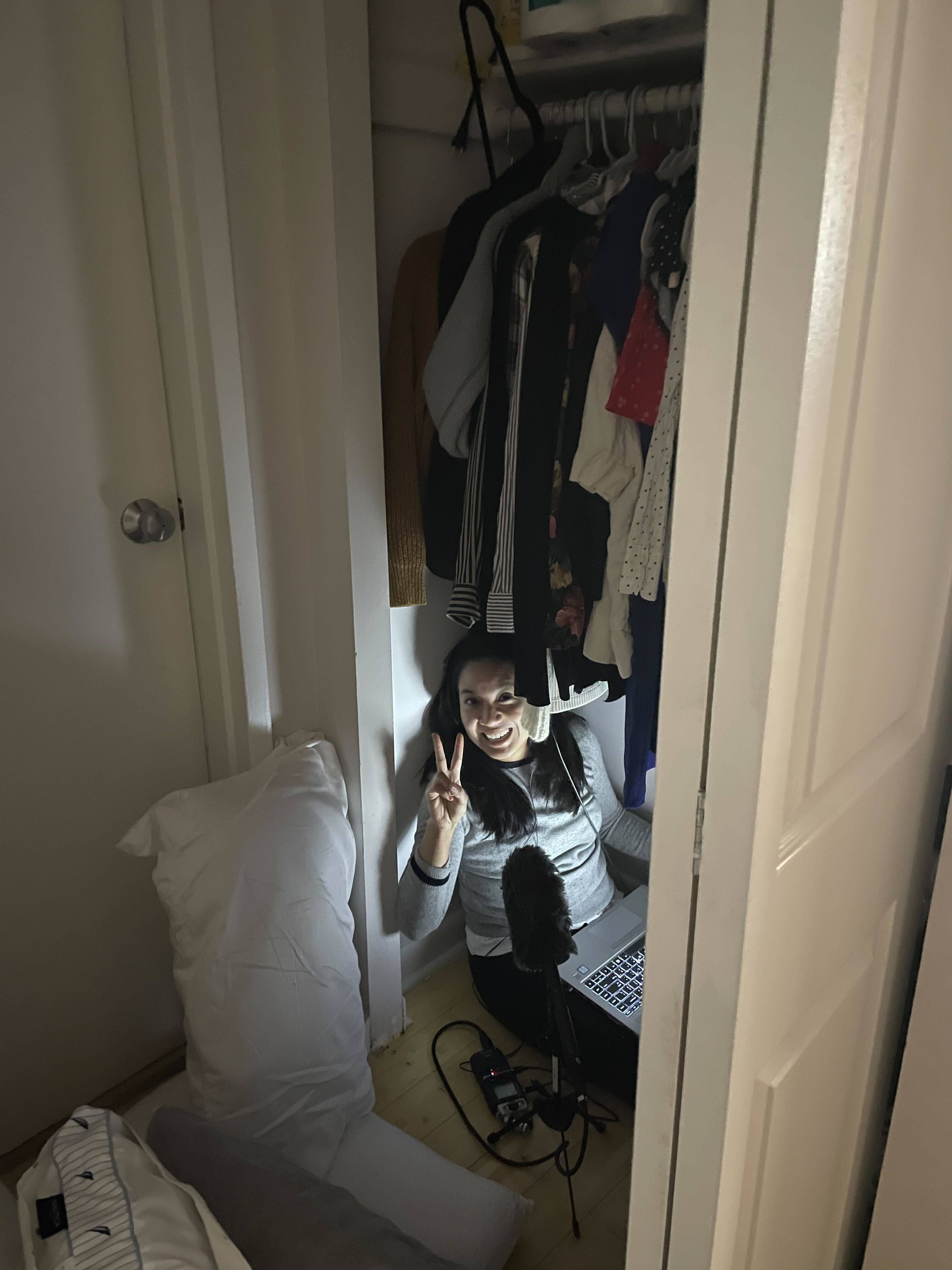 Nicole in the closet. (Couresy of Nicole Dungca)&nbsp;