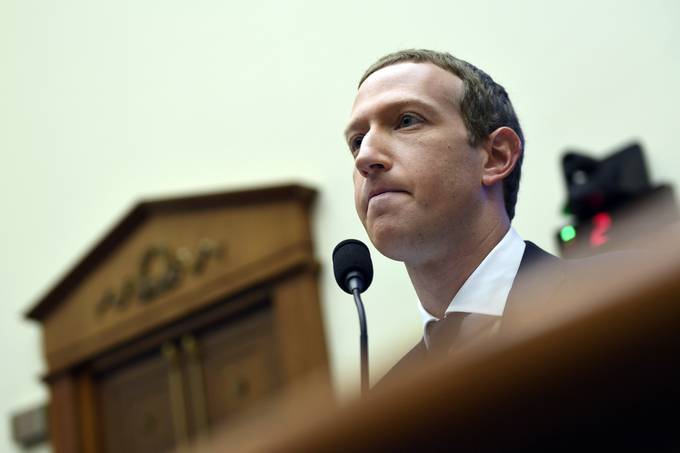 Facebook Chief Executive Officer Mark Zuckerberg testifies before the House Financial Services Committee. (AP Photo/Susan Walsh, File)