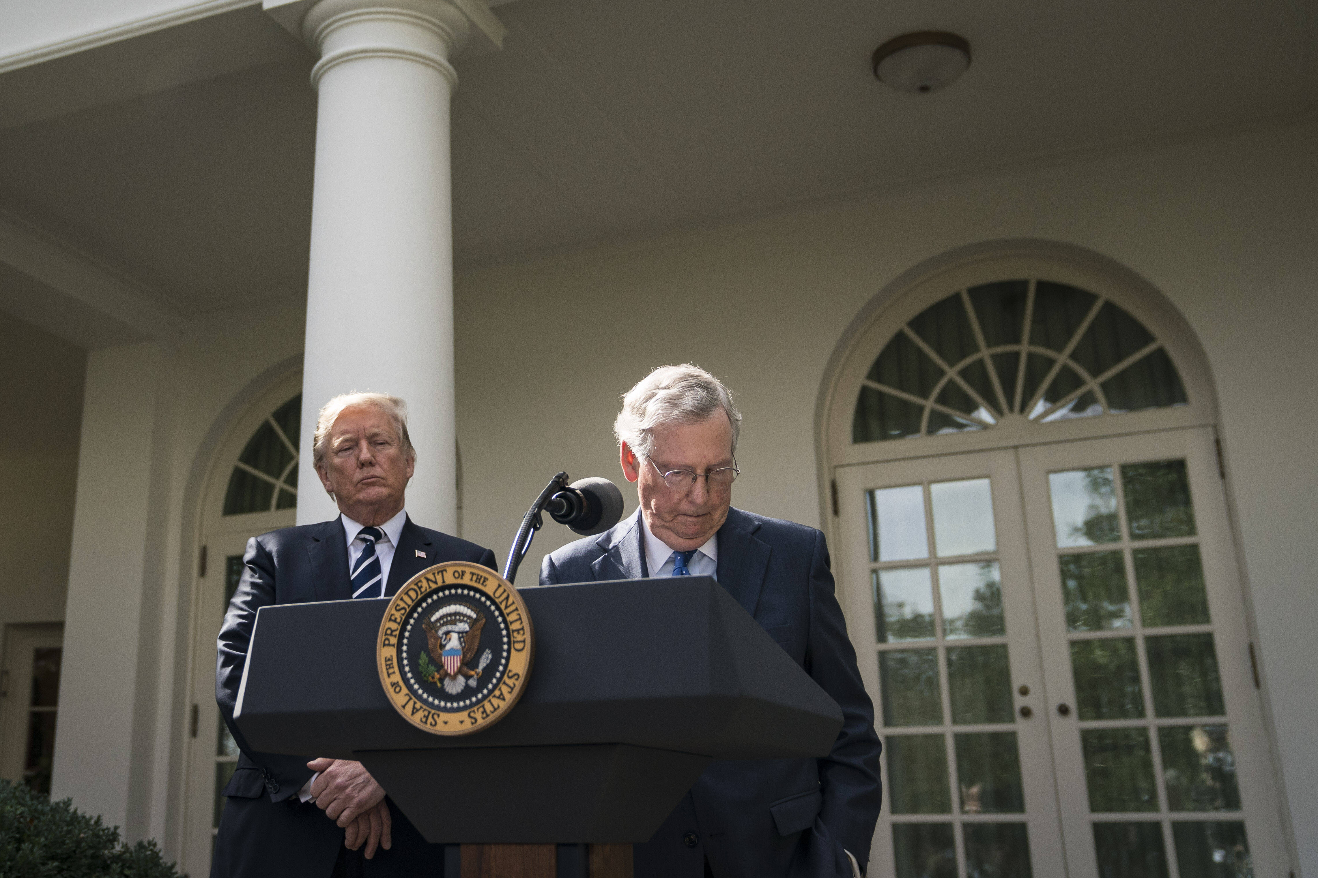 Mitch McConnell is all in for Trump 2024. (Jabin Botsford/The Washington Post)