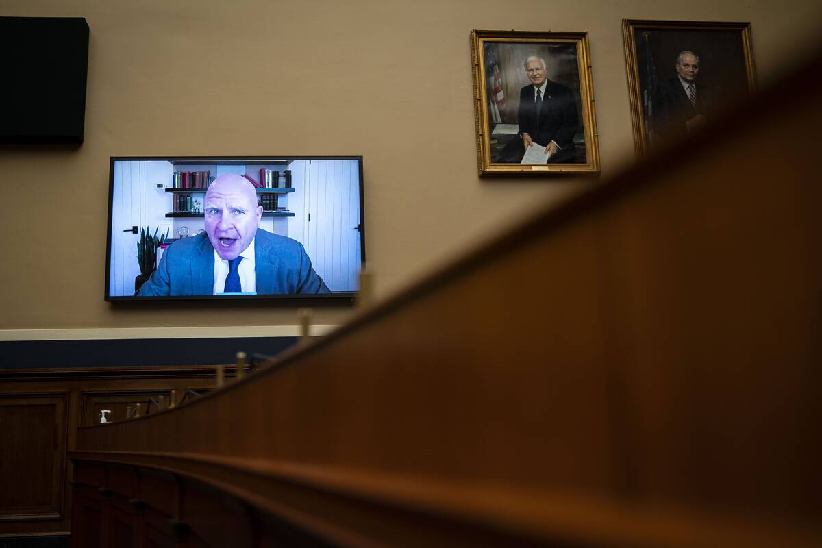 H.R. McMaster appears for a House Energy and Commerce subcommittee hearing on April 6. (Al Drago/Bloomberg News)
