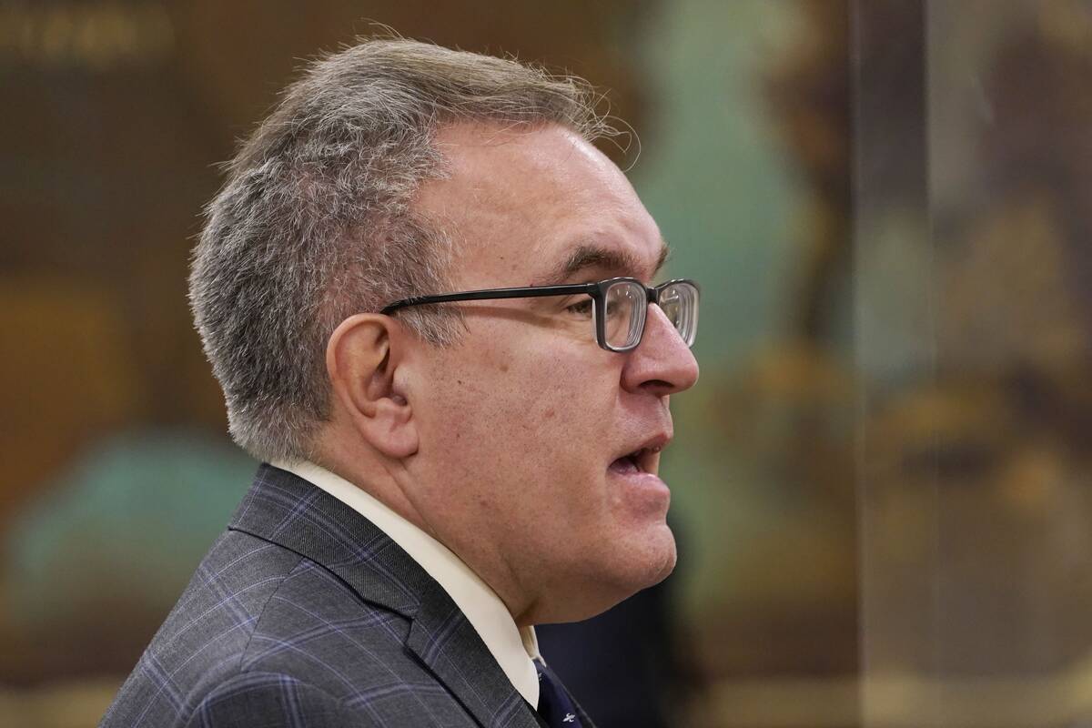 Former EPA administrator Andrew Wheeler, who has been nominated by Virginia Gov. Glenn Youngkin to serve as secretary of natural and historic resources, testifies Jan. 25. (Steve Helber/AP)