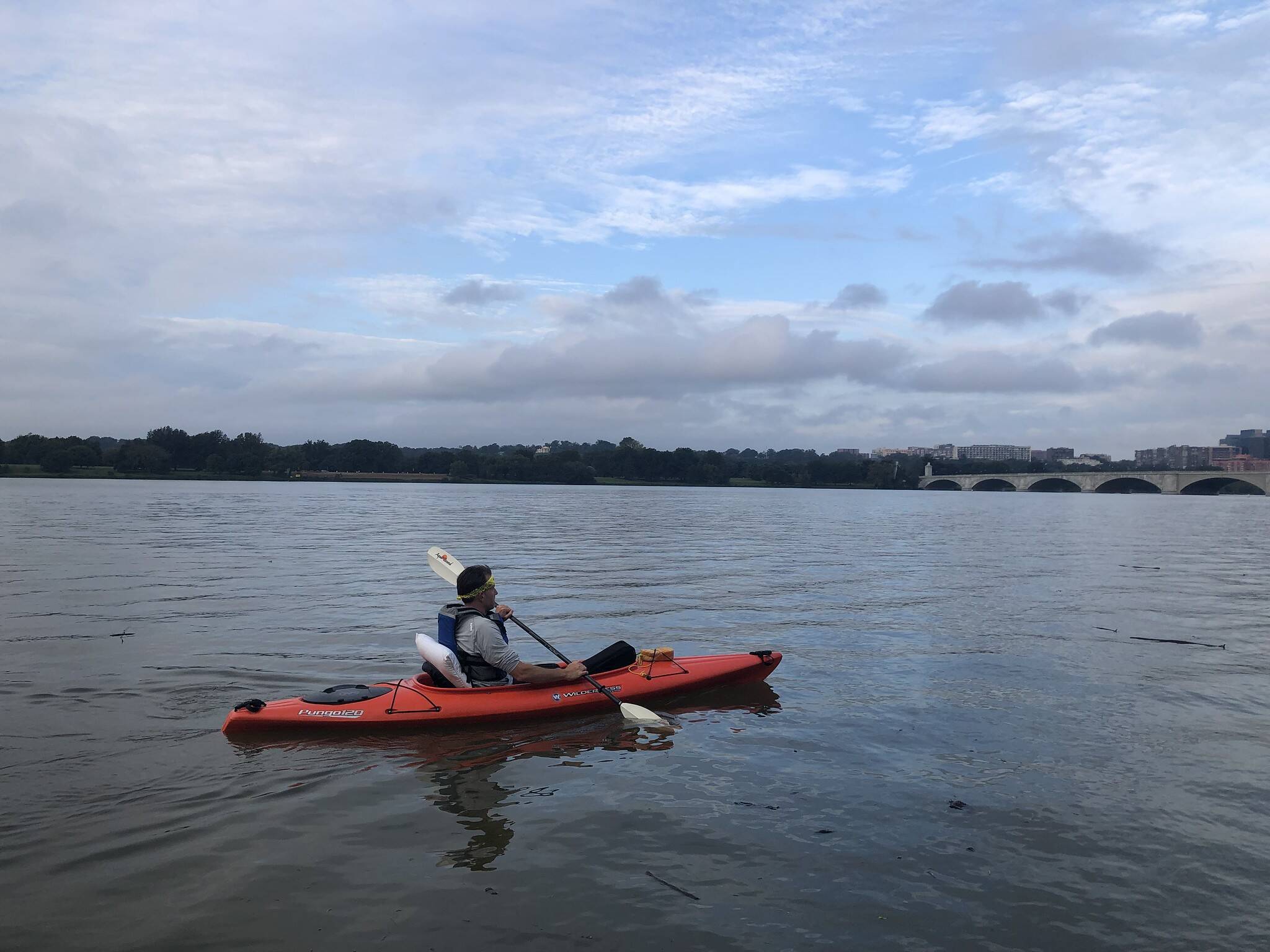 A few glimpses of blue sky over the Potomac on Saturday. (Jeannie in D.C./Flickr)