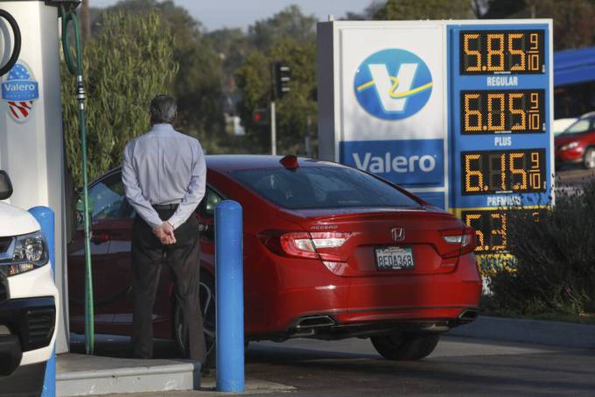 &nbsp;A Valero gas station in California. (Sandy Huffaker/The Washington Post)